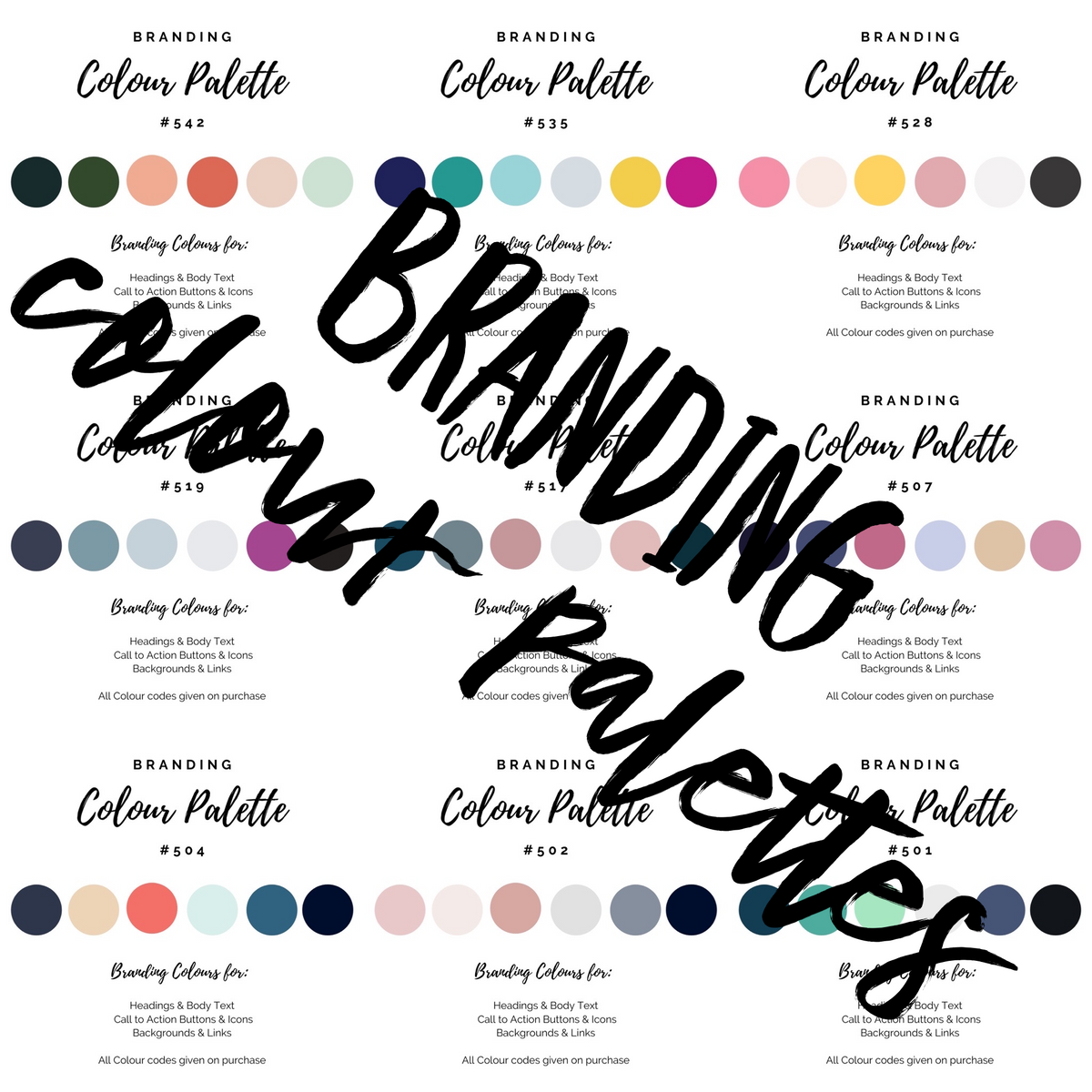 Branding Colour Palettes - 46 Templates